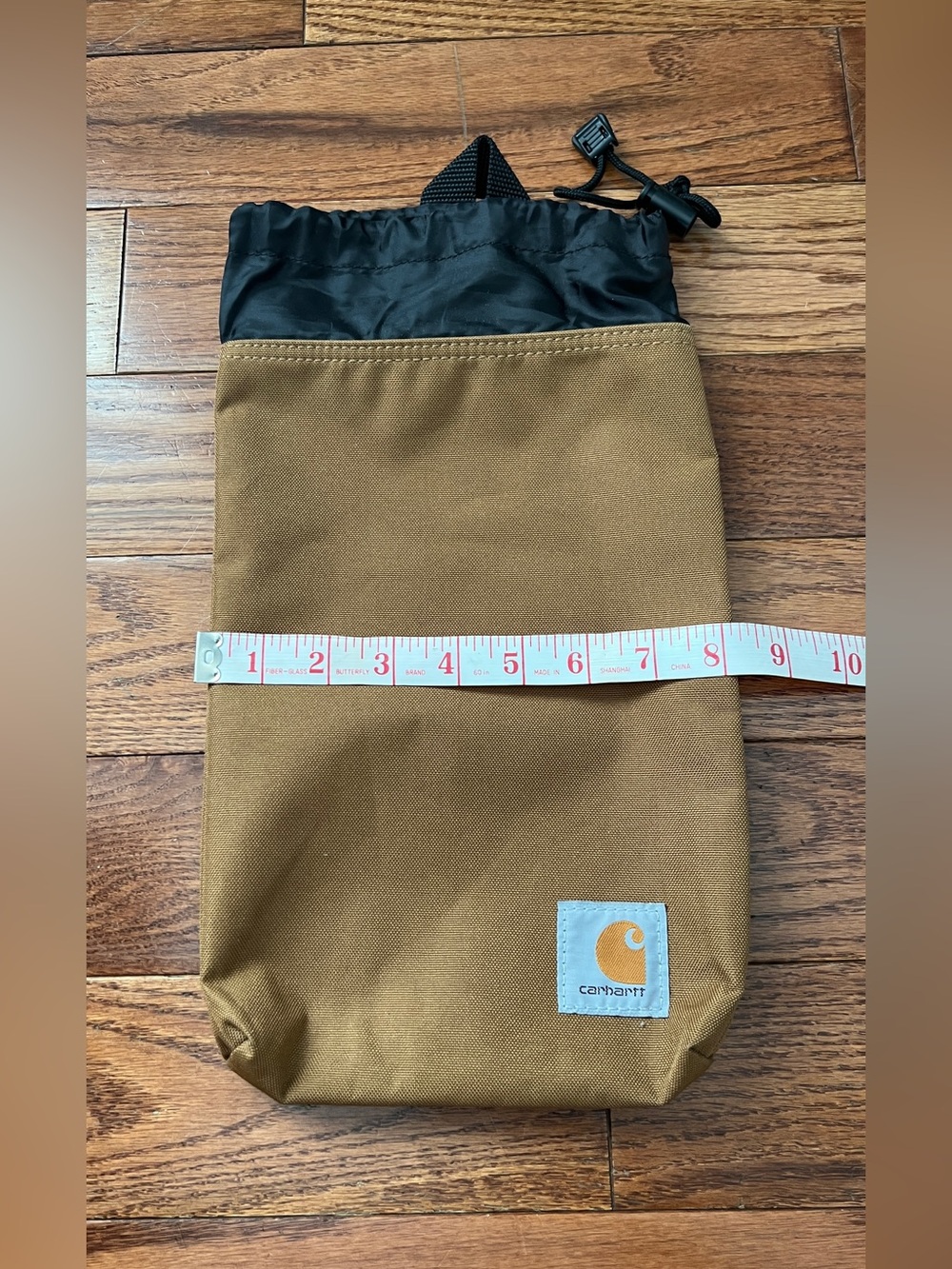 Carhartt Parcel Tan and Black Drawstring Utility Pouch - Picture 4 of 4